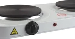 Orange85 Kookplaat - Elektrisch - 2 Pits - Kampeer Accessoires - Wit - 48x27x5cm - Metaal - Fornuis - Vrijstaand -Buitenkampeer Winkel 1200x627 3