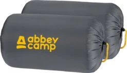 Abbey Camp Slaapzak Amsterdam - 2-pack - Dekenmodel - 210 X 85 Cm - Grijs -Buitenkampeer Winkel 1200x693