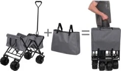 TecTake - Opvouwbare Bolderkar Heidrun Grijs -Buitenkampeer Winkel 1200x703 3