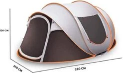 Fly Lab Luxe Pop Up Tent - Kampeer Tent - Grijs/Oranje - 4 Persoons 21 Fly Lab Luxe Pop Up Tent - Kampeer Tent - Grijs/Oranje - 4 Persoons -Buitenkampeer Winkel 1200x714 1