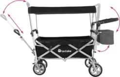 Tectake - Opvouwbare Bolderwagen Handkar Nico Zwart - 403549 16 Tectake - Opvouwbare Bolderwagen Handkar Nico Zwart - 403549 -Buitenkampeer Winkel 1200x771 5