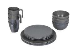 Bo-Camp Campingservies - 100% Melamine - 16-delig - Stone - Grijs -Buitenkampeer Winkel 1200x794 54