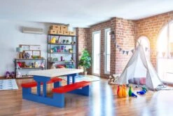 Merkloos Kinder Picknicktafel Met Parasol - Blauw 14 Merkloos Kinder Picknicktafel Met Parasol - Blauw -Buitenkampeer Winkel 1200x800 6