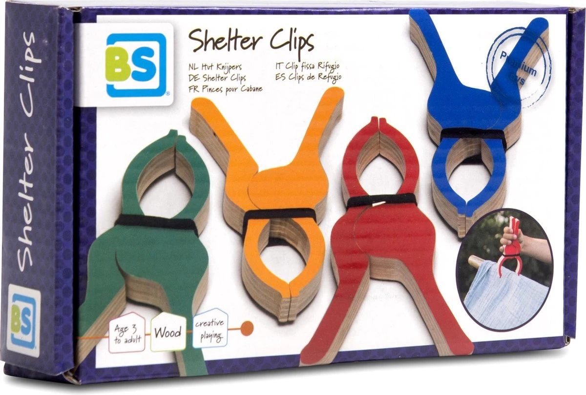 BS Toys Tentklemmen - Hout - Vanaf 3 Jaar - Creatief Spelen 4 BS Toys Tentklemmen - Hout - Vanaf 3 Jaar - Creatief Spelen - Afbeelding 4