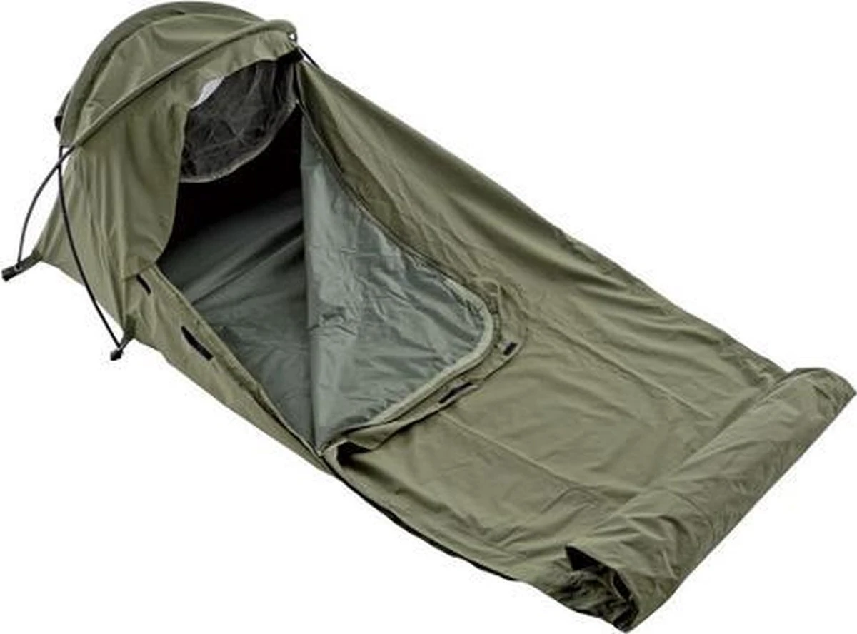 Defcon 5 Tent Bivi Bivvy Bag 1700 Gram - Groen - 1 Persoons 8 Defcon 5 Tent Bivi Bivvy Bag 1700 Gram - Groen - 1 Persoons - Afbeelding 8