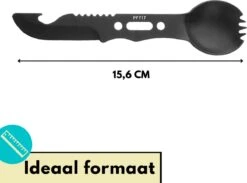 Lynnz® Spork 7 In 1 - Camping Bestek - Campingbestek - Campingservies - Reisbestek - Bestek To Go - Jachtmes - Rambomes -Buitenkampeer Winkel 1200x889