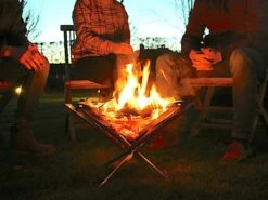 Firekorf + Grill + Spit : Opvouwbare Vuurkorf / Vuurschaal Met Rooster En Spit - Draagbare BBQ - Opbergtas - Kampeer Grill - Kookset -Buitenkampeer Winkel 1200x900 36