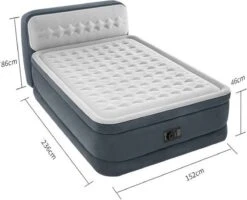 Intex 64448 - Queen Deluxe Ultra-Plush Zelfopblazend 2-persoons Luchtbed Met Hoofdboord (203x152x46cm) -Buitenkampeer Winkel 1200x972 1