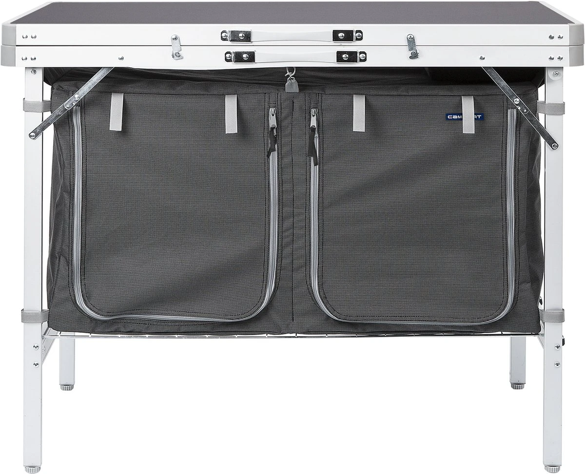 Campart Campingkeuken KI-0757 – Complete Keuken En Campingkast – Opvouwbaar En Inclusief Draagtas - Grijs 8 Campart Campingkeuken KI-0757 – Complete Keuken En Campingkast – Opvouwbaar En Inclusief Draagtas - Grijs - Afbeelding 8
