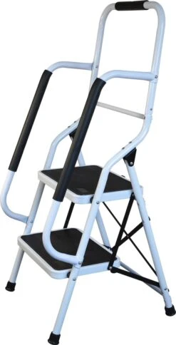 Aidapt Opstapkruk Met Leuning - 2 Treden 9 Aidapt Opstapkruk Met Leuning - 2 Treden -Buitenkampeer Winkel 612x1200