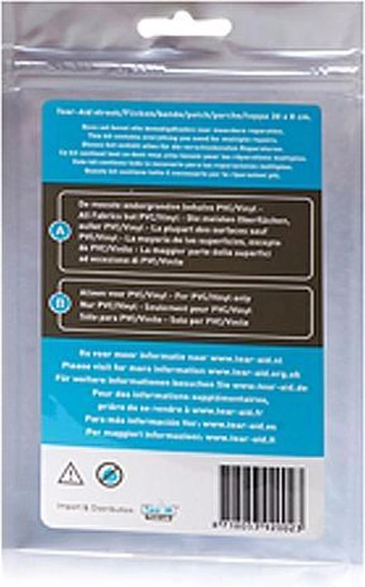 Tear - Aid - Reparatiemiddel - Type A En B Zakje - Combideal 10 Tear - Aid - Reparatiemiddel - Type A En B Zakje - Combideal - Afbeelding 10
