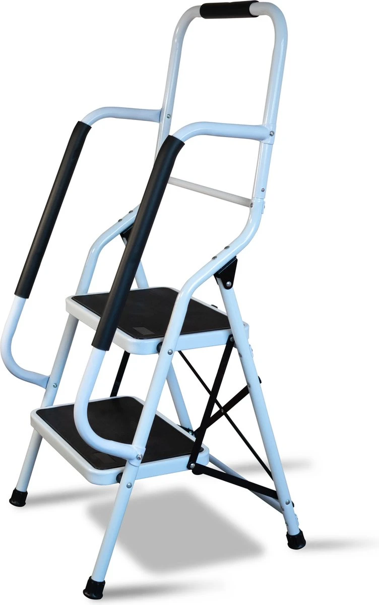 Aidapt Opstapkruk Met Leuning - 2 Treden 1 Aidapt Opstapkruk Met Leuning - 2 Treden