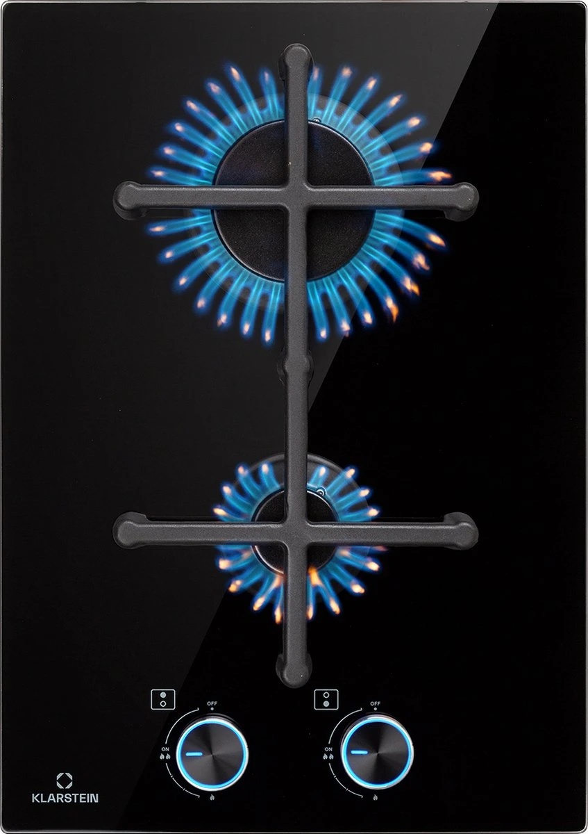 Illuminosa Domino Gaskookplaat 2-pits Sabaf Branders Glaskeramiek 1 Illuminosa Domino Gaskookplaat 2-pits Sabaf Branders Glaskeramiek