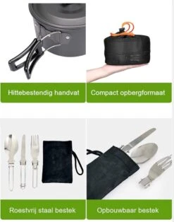 Hikr® Camping Pannenset - Complete 22-delige Kookset - Lichtgewicht - Kookgerei Servies - Outdoor - BPA-vrij - Keukengerei Set 12 Hikr® Camping Pannenset - Complete 22-delige Kookset - Lichtgewicht - Kookgerei Servies - Outdoor - BPA-vrij - Keukengerei Set -Buitenkampeer Winkel 945x1200 2